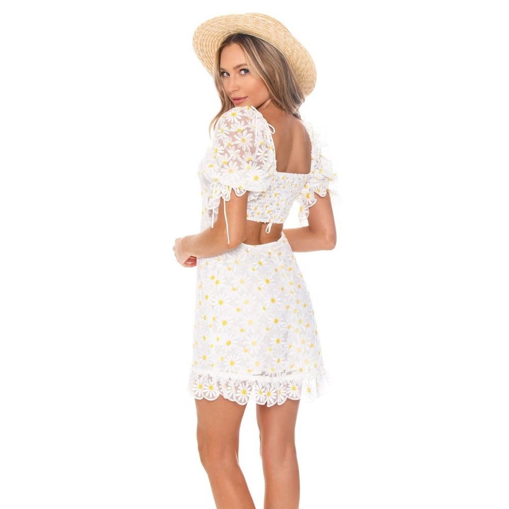 For Love And Lemons Brulee Daisy Mini Dress - Picture 7 of 10